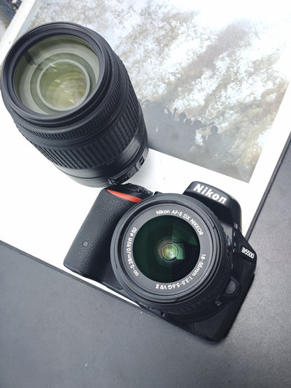 Used Nikon D5500 with Double Zoom Kit Digital Camera