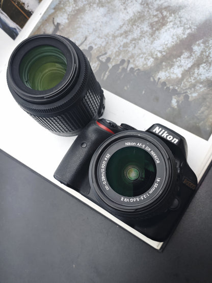 Used Nikon D3300 with Double Zoom Kit Digital Camera