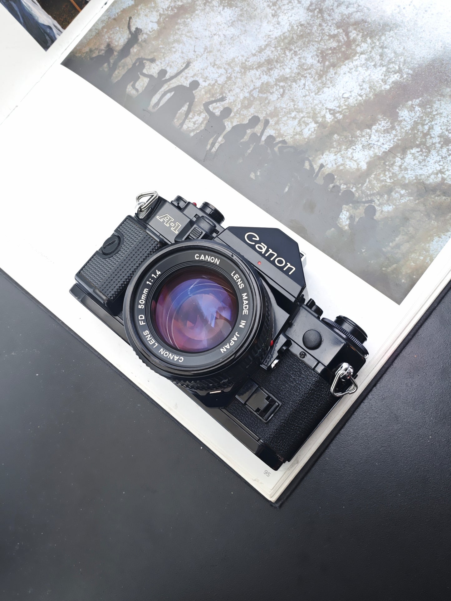 *READ* Canon A-1 black with FD 50mm F1.4 #1932138