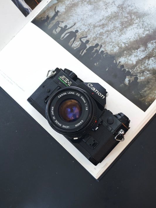 Canon AE-1 program black with FD 50mm F1.8