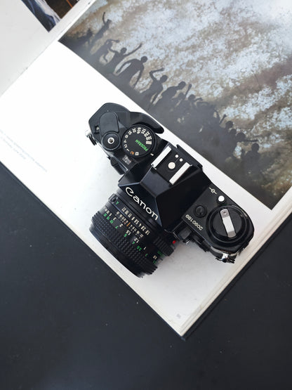 Canon AE-1 program black with FD 50mm F1.8