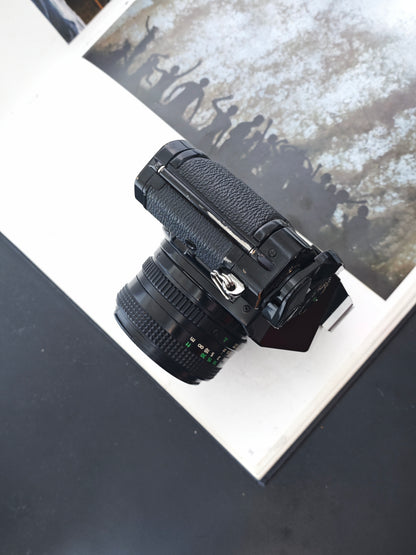 Canon AE-1 program black with FD 50mm F1.8