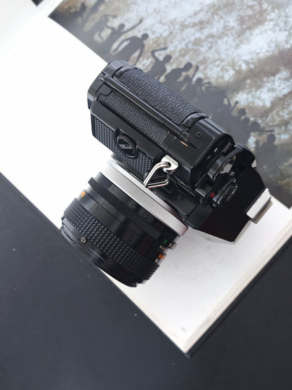 Canon A-1 black with FD 50mm F1.4 S.S.C.