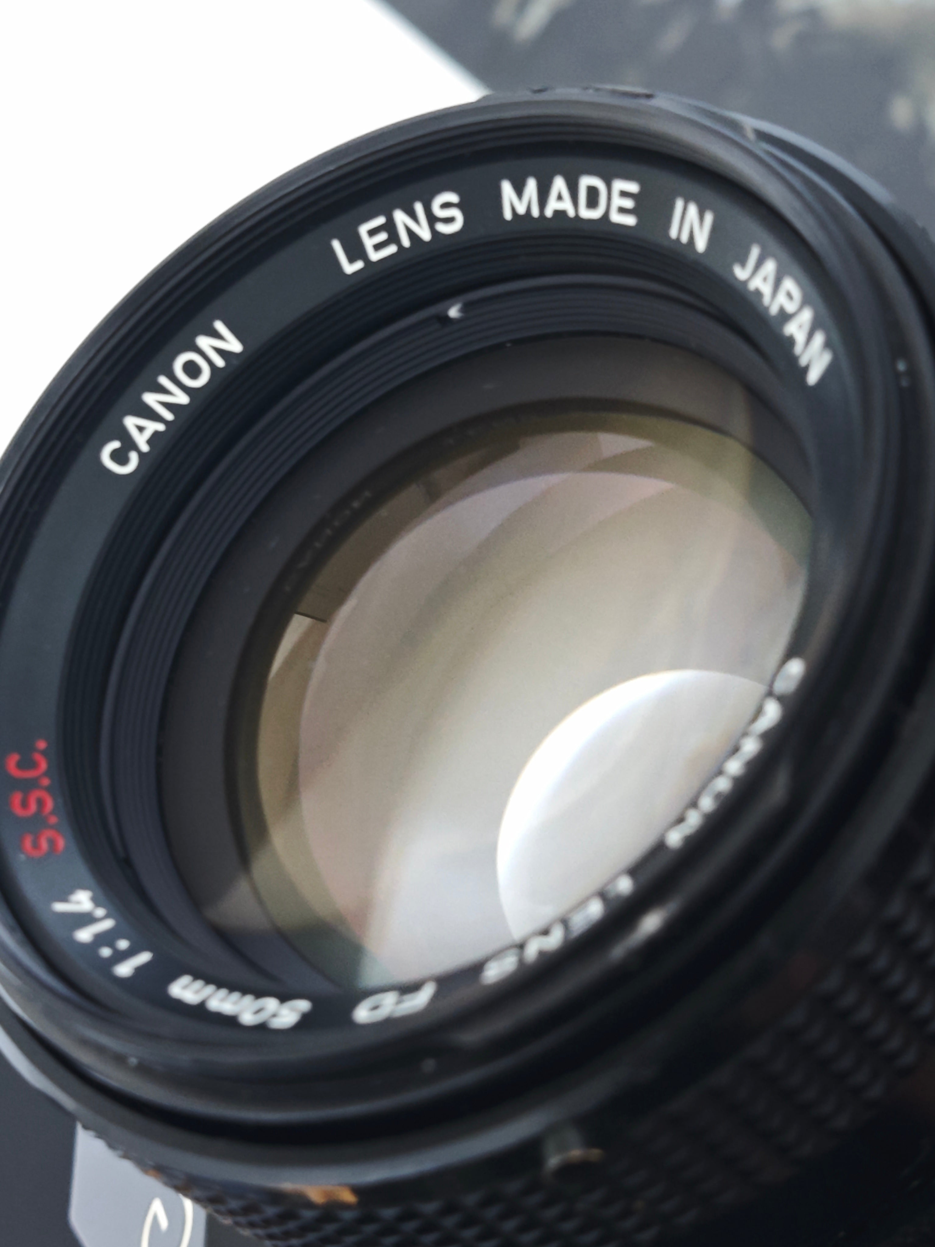 Canon A-1 black with FD 50mm F1.4 S.S.C. – UNIT CAMERA SHOP | BKK