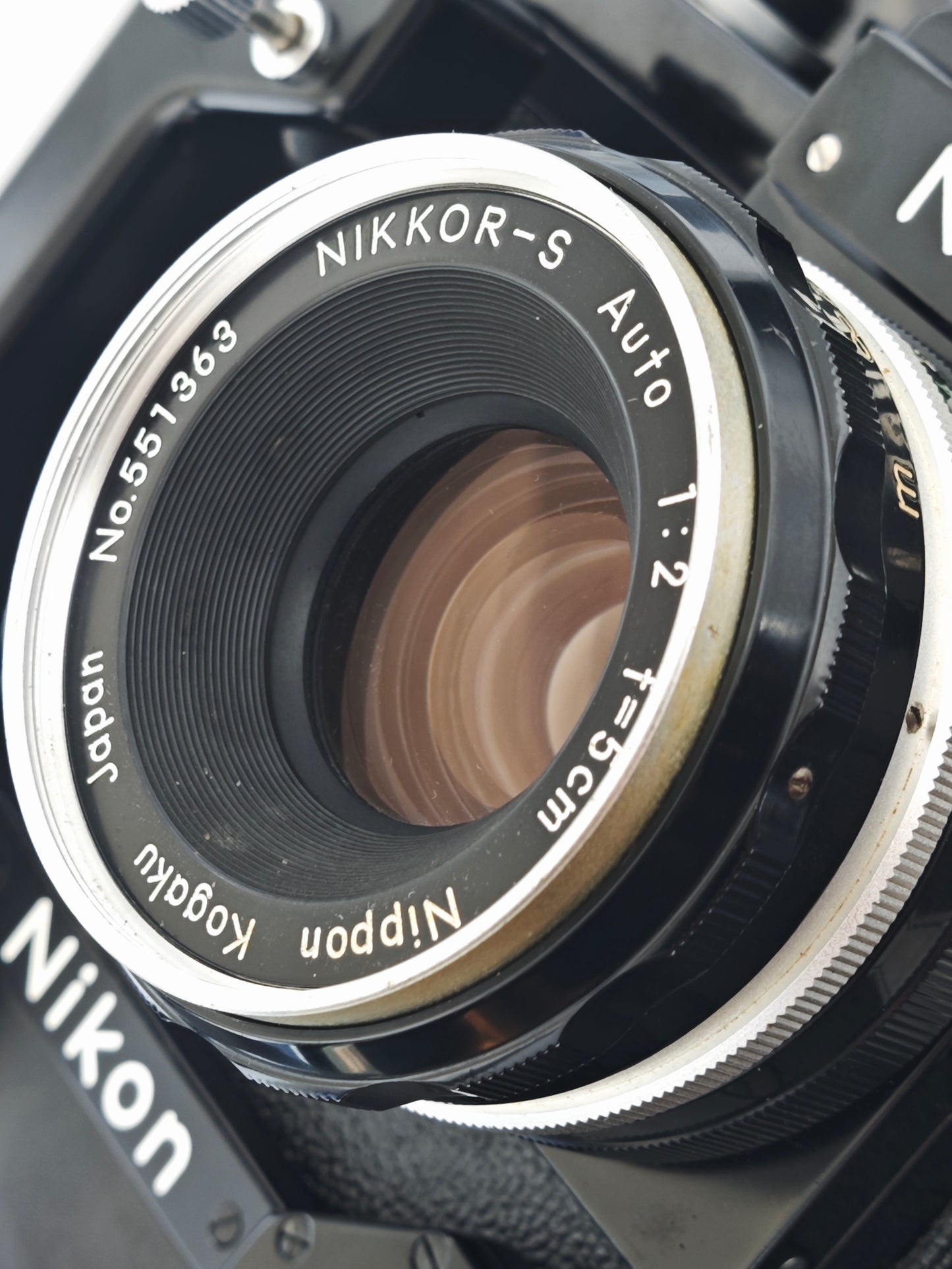 *READ* Nikon F eyelevel black with Nikon Nippon kogaku Nikkor-S Auto 5cm F2