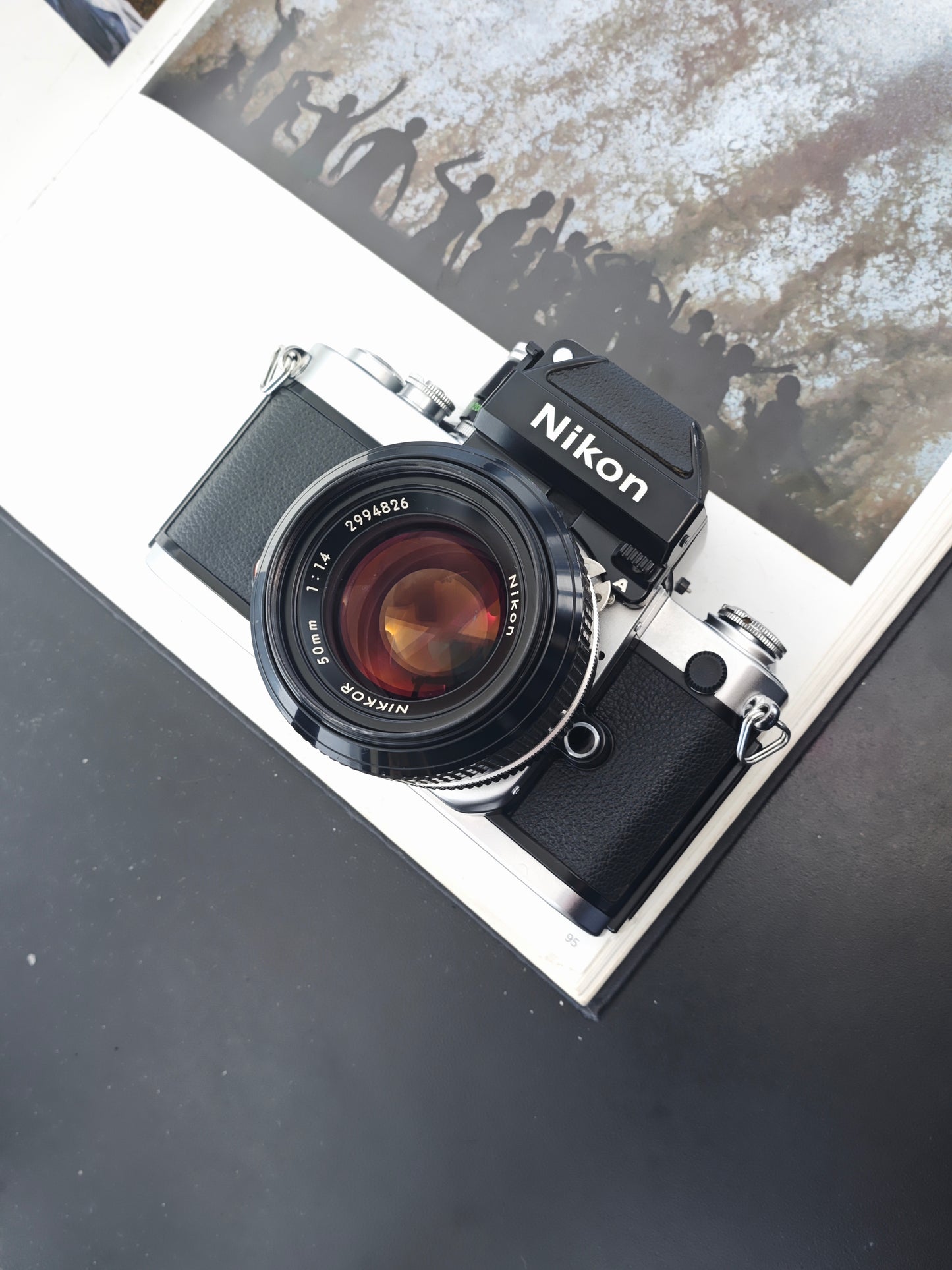 Nikon F2A silver with Nikon Nikkor 50mm F1.4 Ai