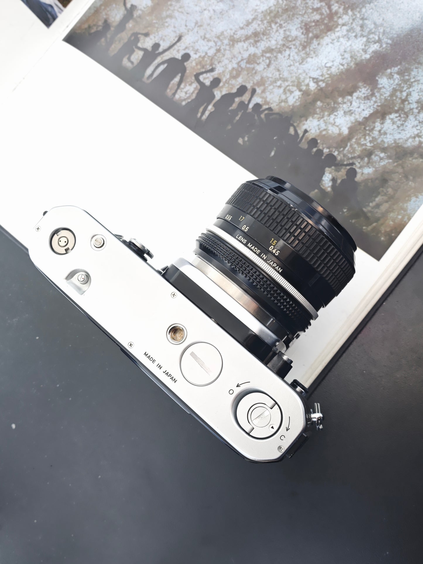Nikon F2A silver with Nikon Nikkor 50mm F1.4 Ai