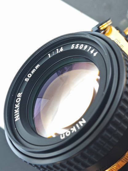 Nikon FA Gold with Nikkor 50mm F1.4 Ai-S gold [Limited to only 2,000 sets worldwide]