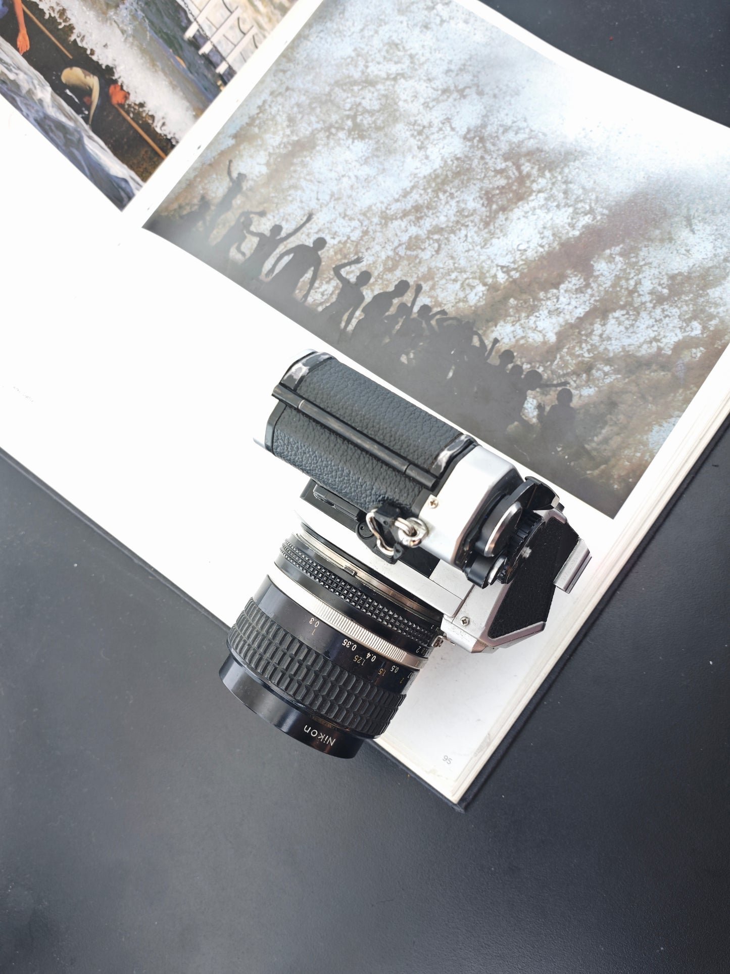 Nikon FE2 silver with Nikon Nikkor 35mm F2 Ai-S