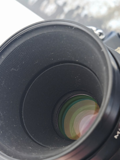 Nikon FA with Nikon Micro-Nikkor 55mm F2.8 Ai-S