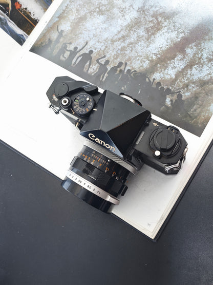 Canon F-1 with Canon Lens FL 50mm F1.4