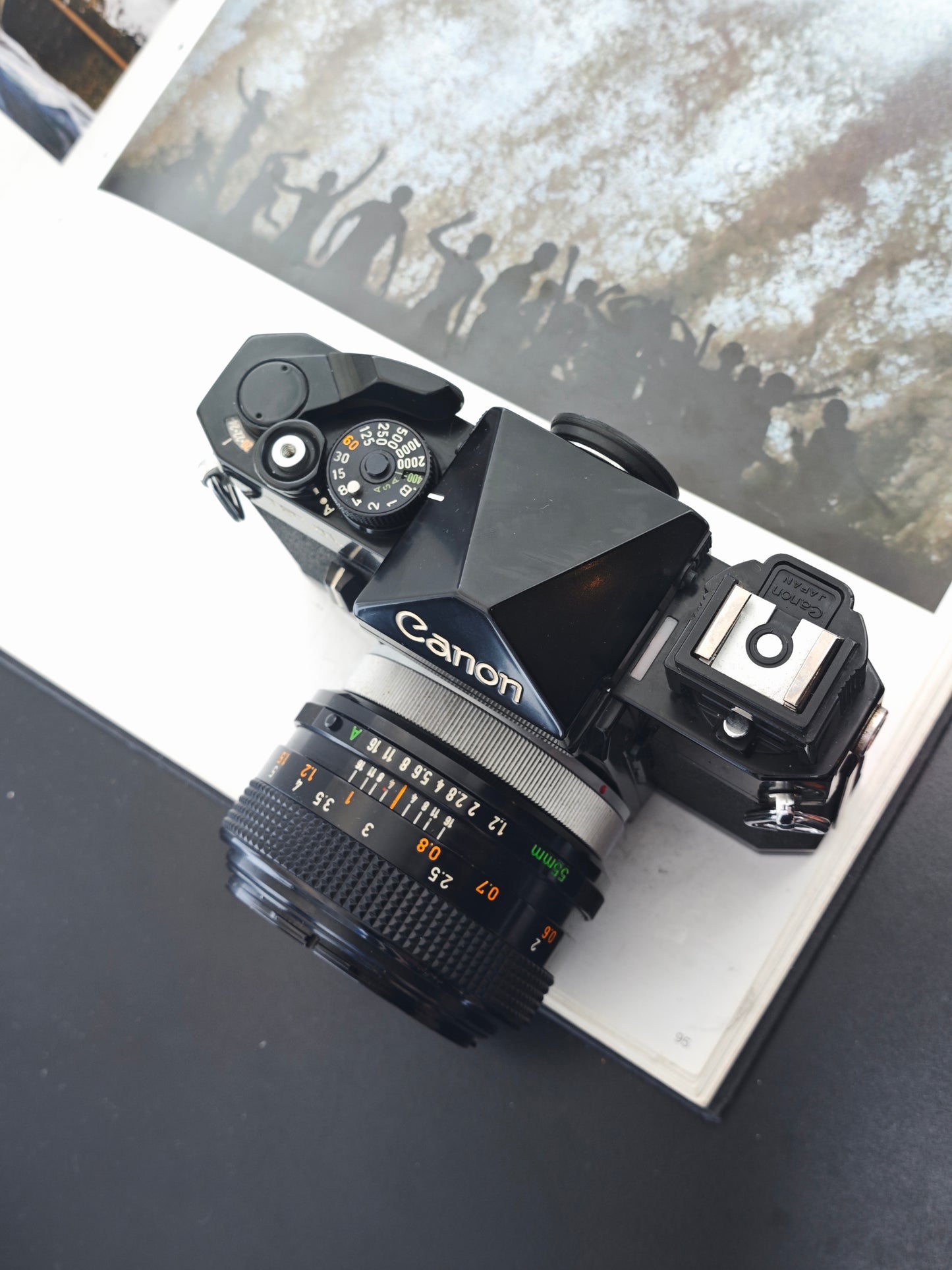 Canon F-1 with Canon Lens FD 55mm F1.2 S.S.C.