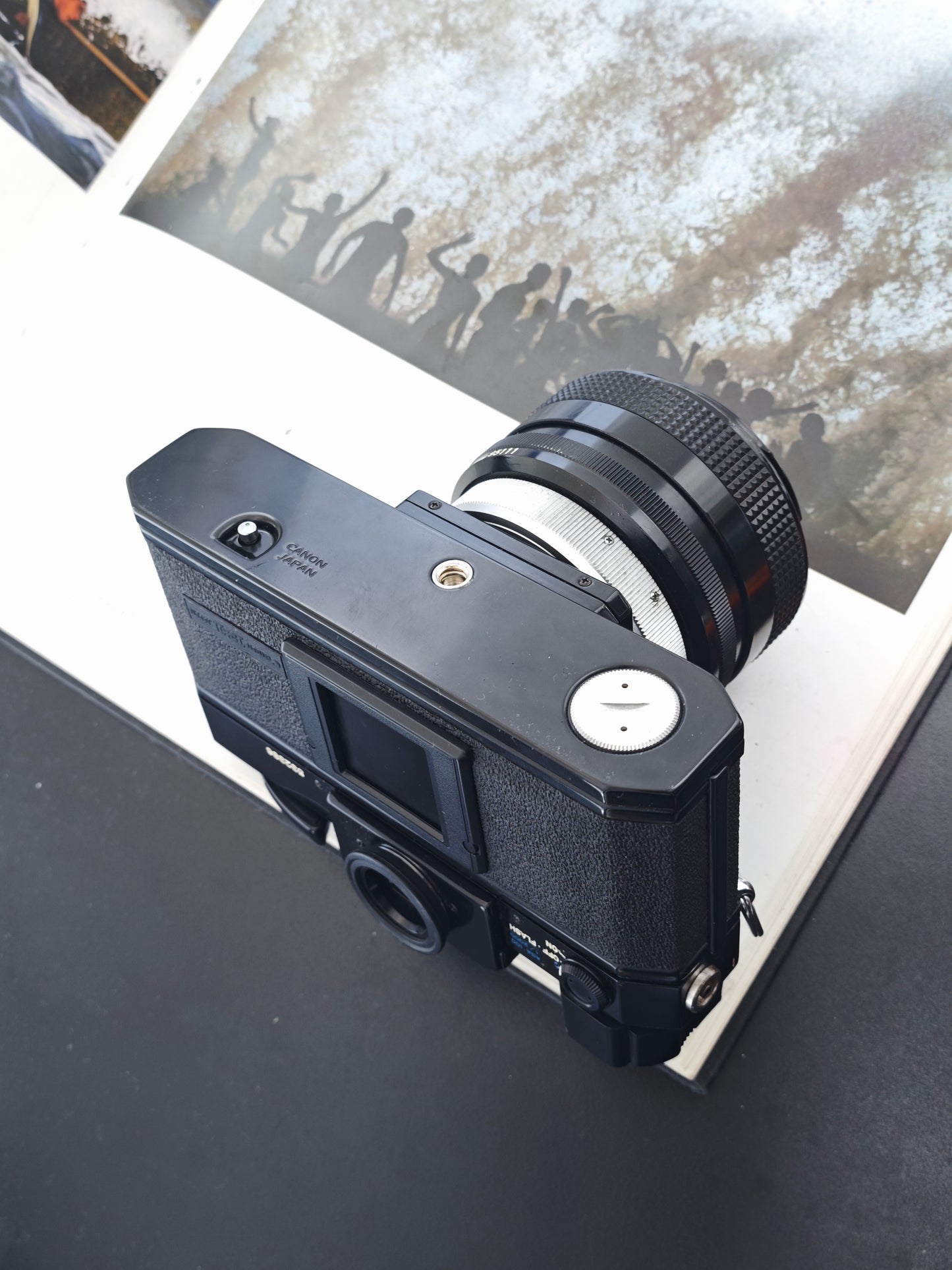 Canon F-1 with Canon Lens FD 55mm F1.2 S.S.C.