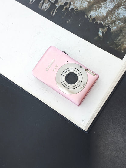 Used Canon IXY 200F pink Digital Camera [No charger]