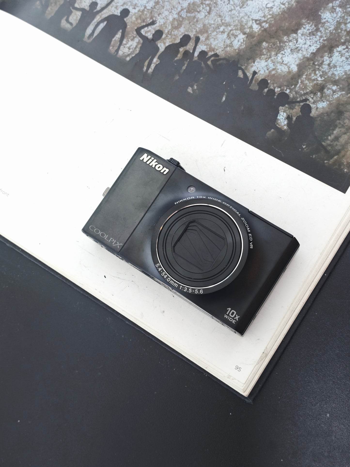 Used Nikon Coolpix S8000 black Digital Camera [No charger]