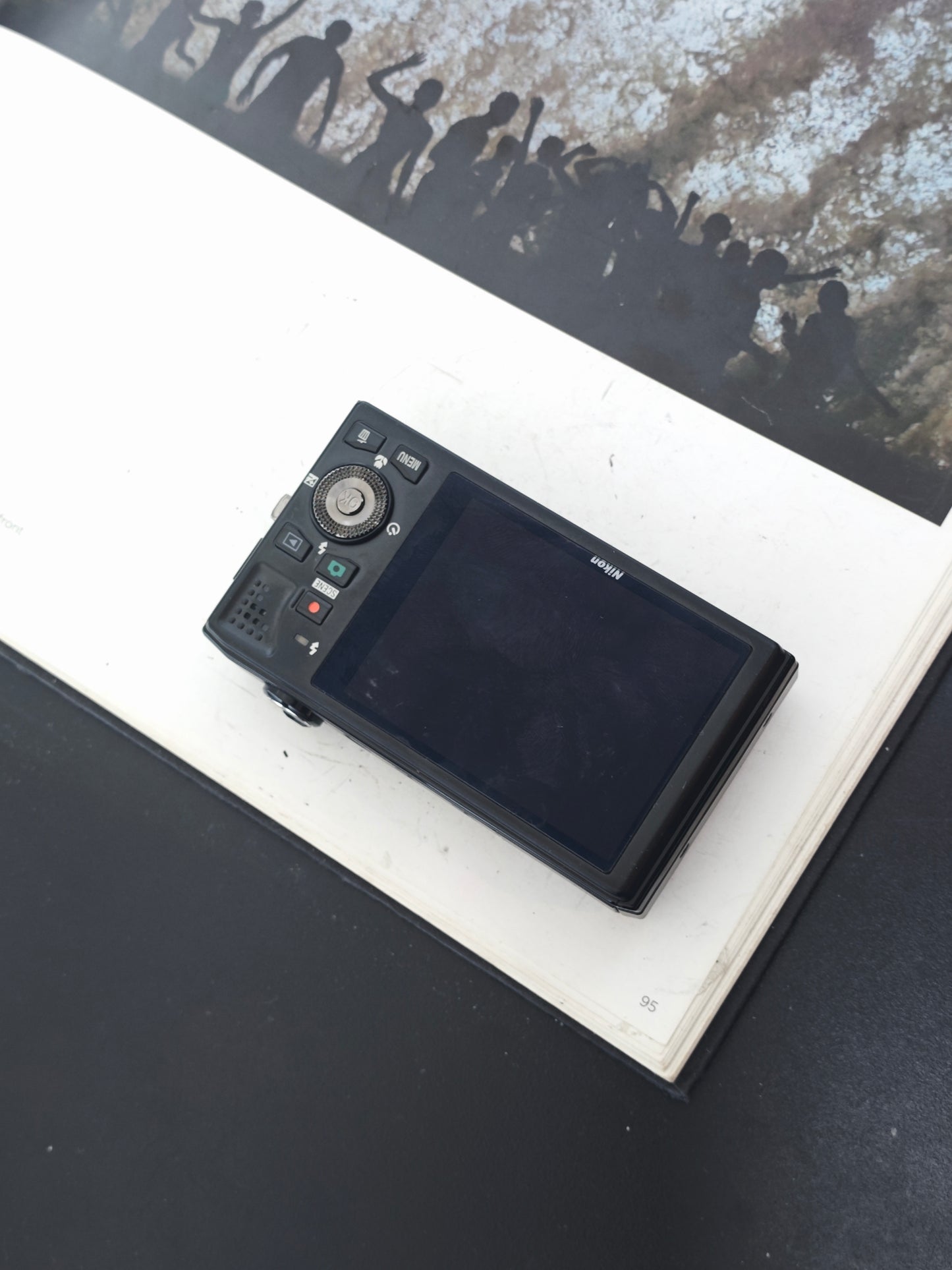 Used Nikon Coolpix S8000 black Digital Camera [No charger]