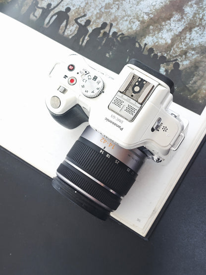 Used Panasonic Lumix DMC-G5 white with G Vario 14-42mm F3.5-5.6 ASPH. [JPN only]