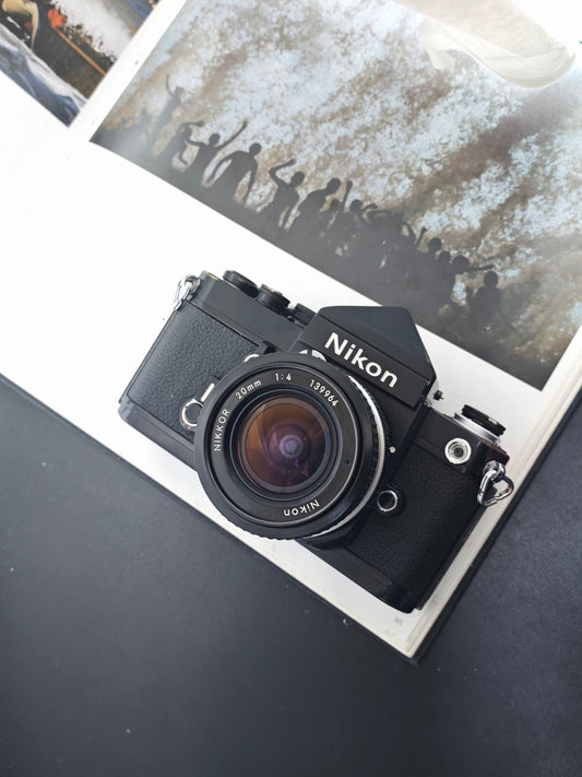 Nikon F2 black with Nikkor 20mm F4 Ai