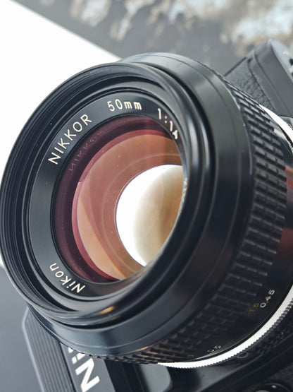 *READ* Nikon F2 Photomic AS black with Nikkor 50mm F1.4 Non-Ai