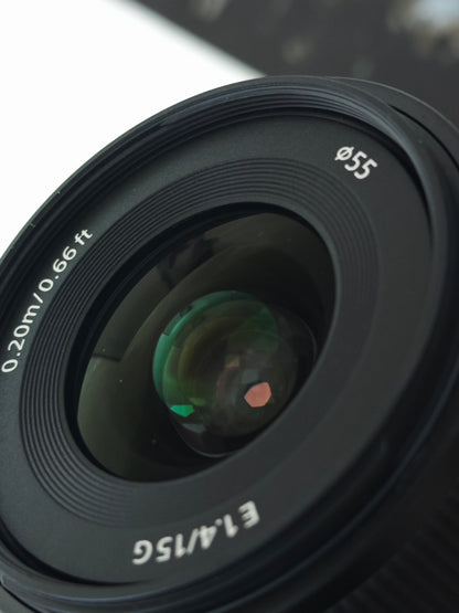 Sony E 15mm F1.4 G [SEL15F14G]