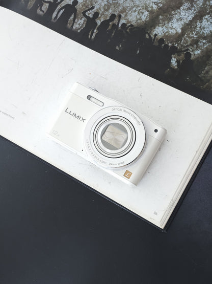 Used Panasonic Lumix DMC-SZ8 white Digital Camera [JPN only, No charger]