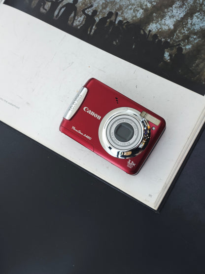 Used Canon PowerShot A480 red Digital Camera