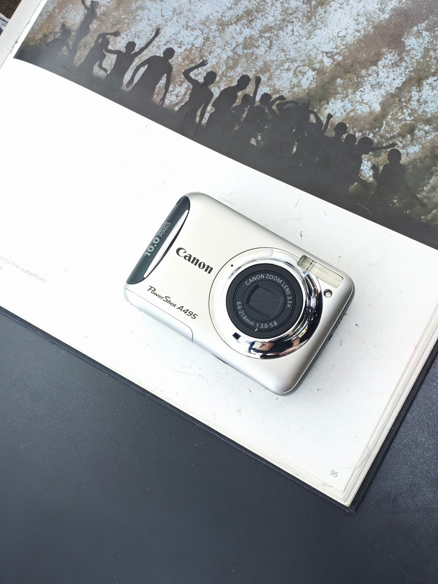 Used Canon PowerShot A495 silver Digital Camera