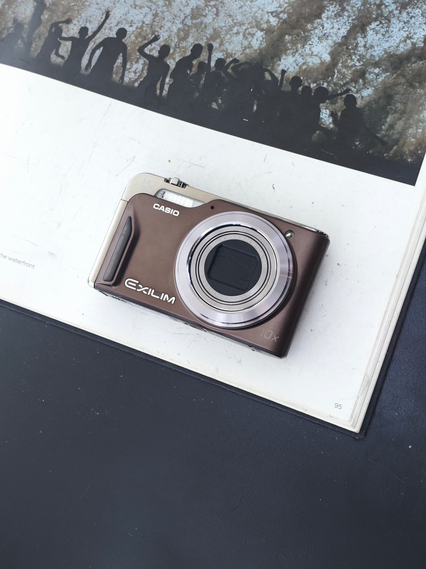 Used Casio EXILIM EX-H15 brown Digital Camera [No charger]