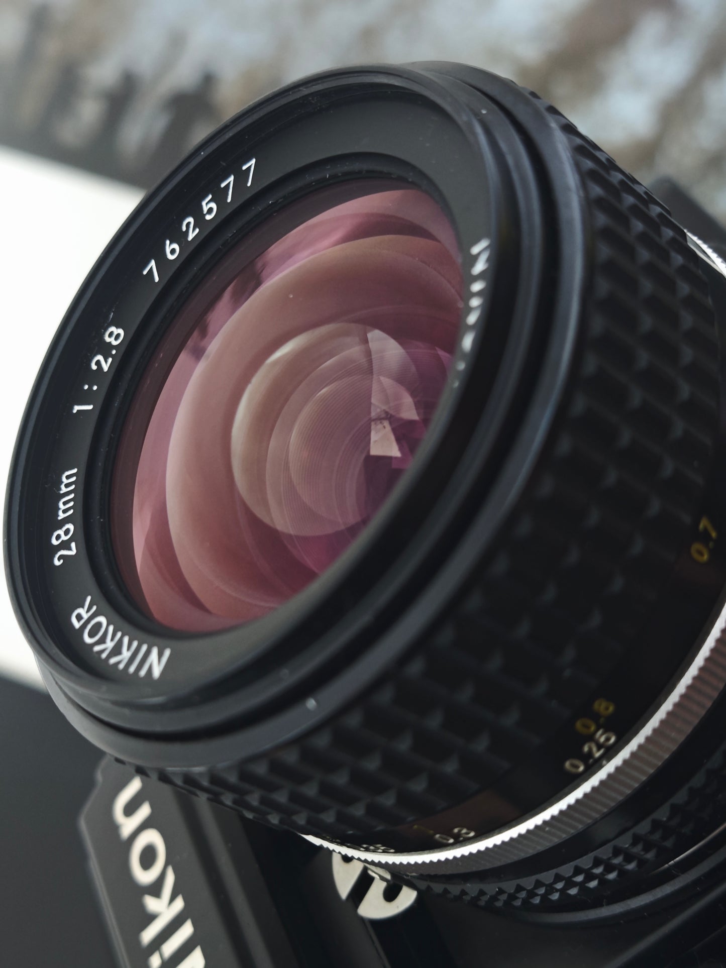 Nikon F3HP with Nikon Nikkor 28mm F2.8 Ai-S