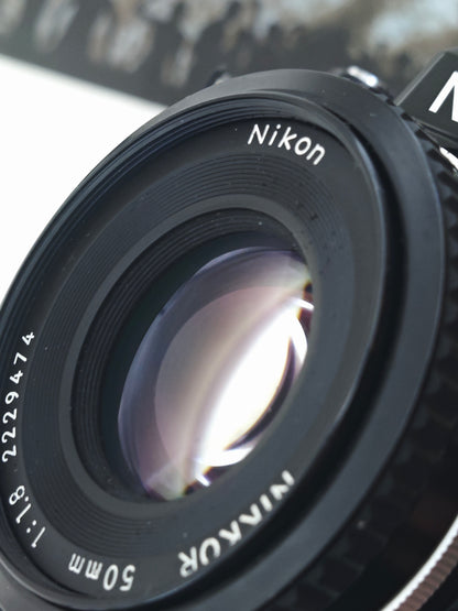 *READ* Nikon FE2 black with Nikkor 50mm F1.8 Ai-S