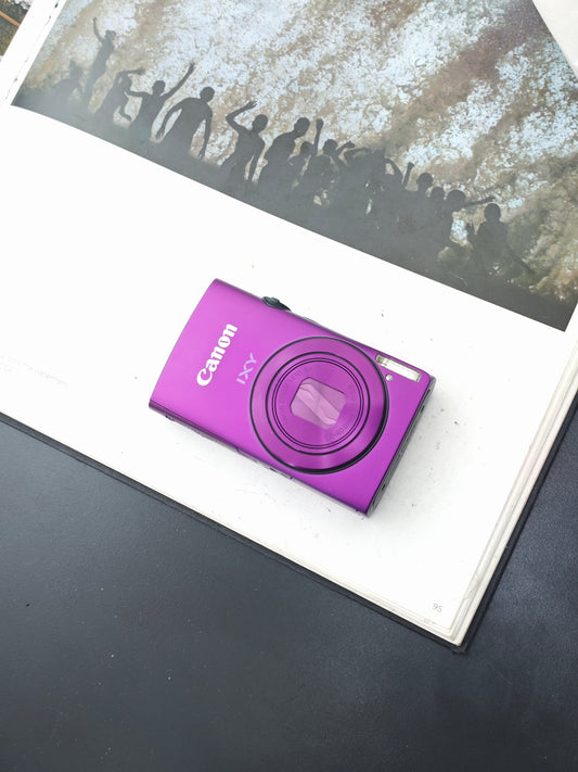 Used Canon IXY 600F purple Digital Camera [with box]