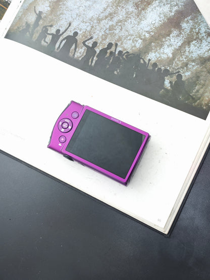 Used Canon IXY 600F purple Digital Camera [with box]