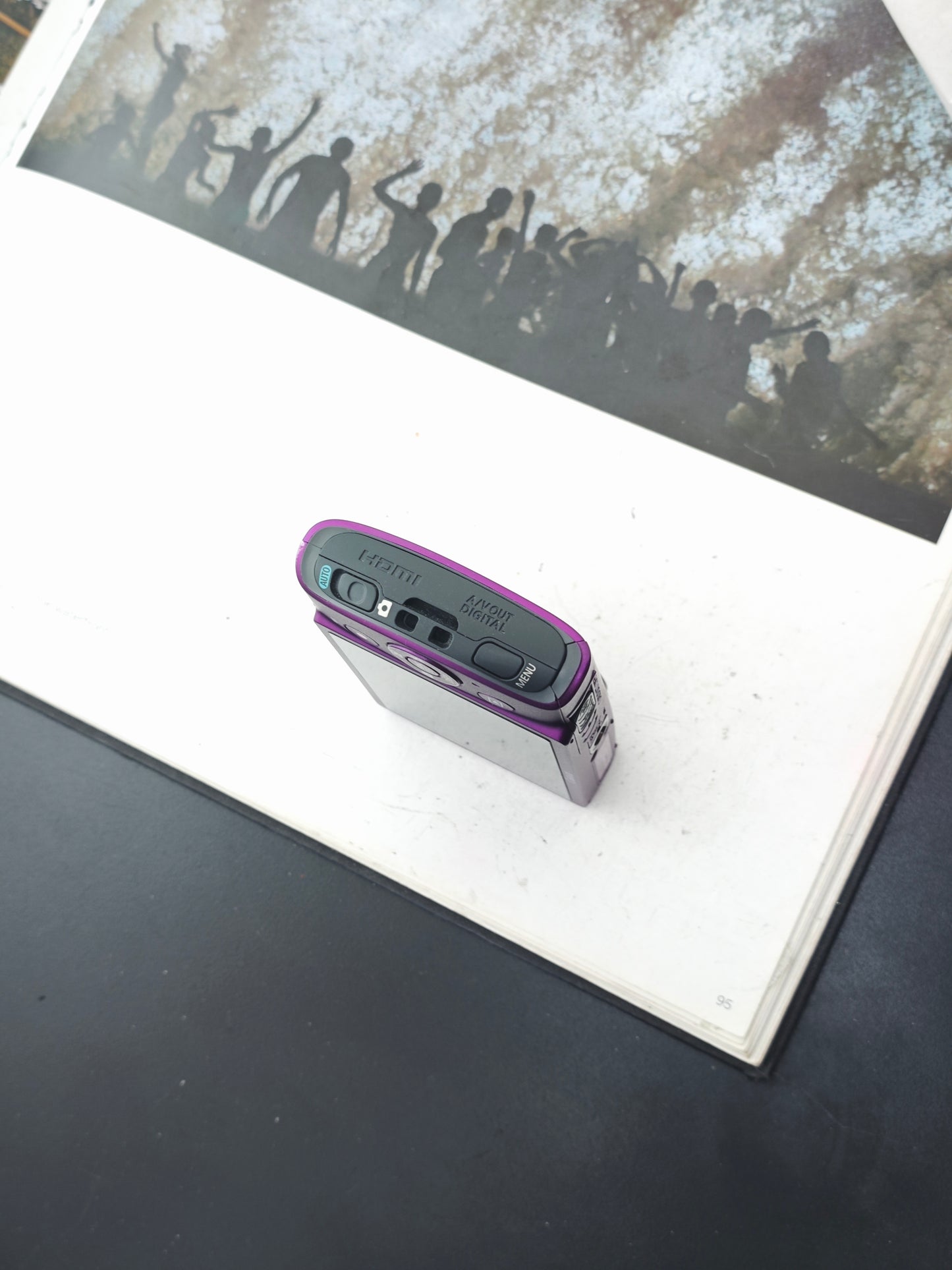 Used Canon IXY 600F purple Digital Camera [with box]