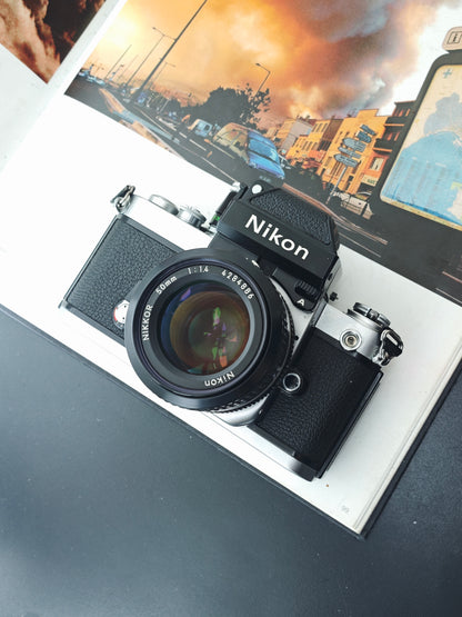 *READ* Nikon F2A silver with Nikon Nikkor 50mm F1.4 Ai #8044123