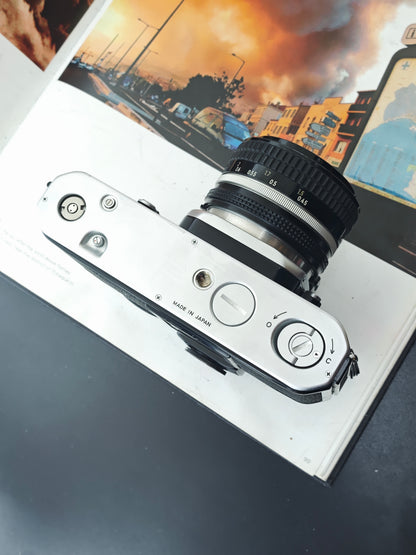 *READ* Nikon F2A silver with Nikon Nikkor 50mm F1.4 Ai #8044123