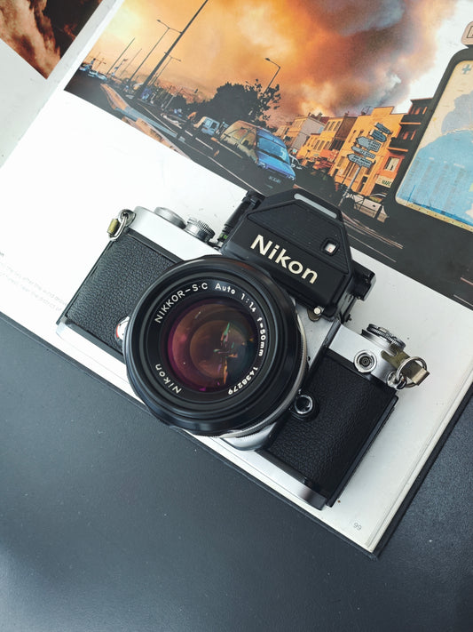 *READ* Nikon F2 Photomic silver with Nikkor-S.C Auto 50mm F1.4 #7270297