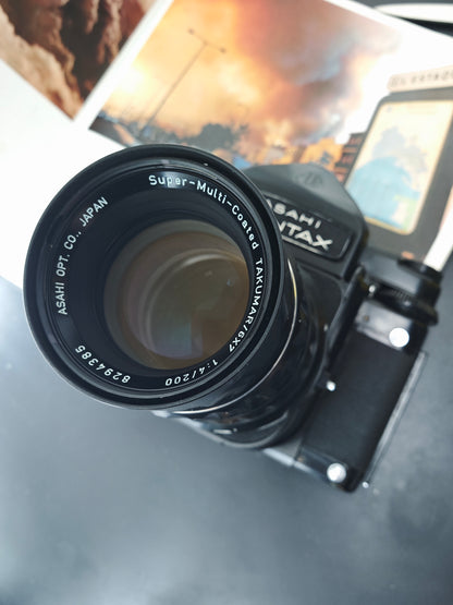 Pentax 6x7 MUP TTL with Super-Multi- Coated Takumar 6x7 200mm F4