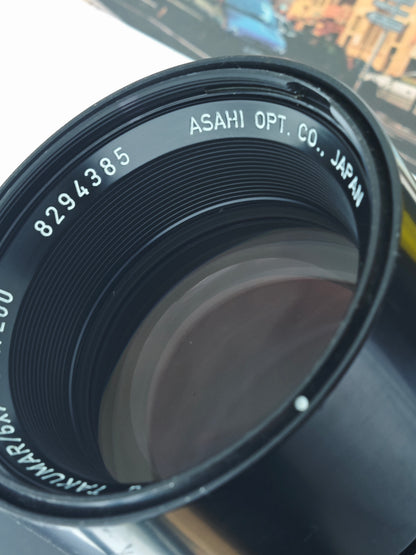 Pentax 6x7 MUP TTL with Super-Multi- Coated Takumar 6x7 200mm F4