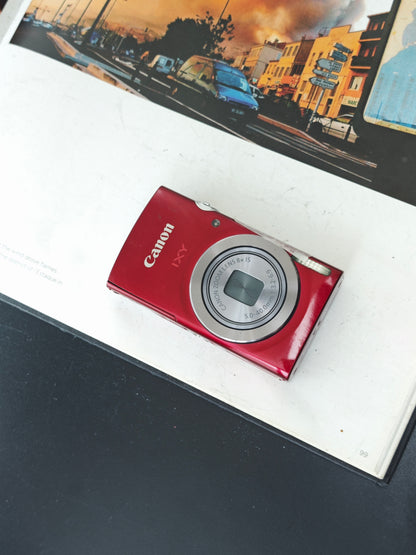 Used Canon IXY 160 red Digital Camera [No charger]