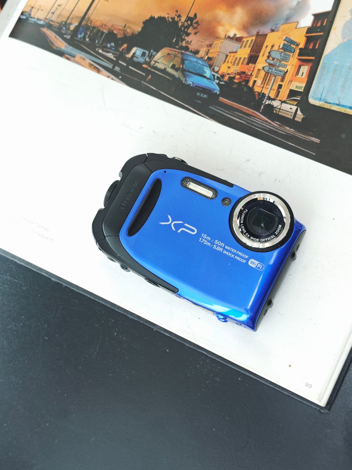 Used Fujifilm Finepix XP80 blue Digital Camera [with box]