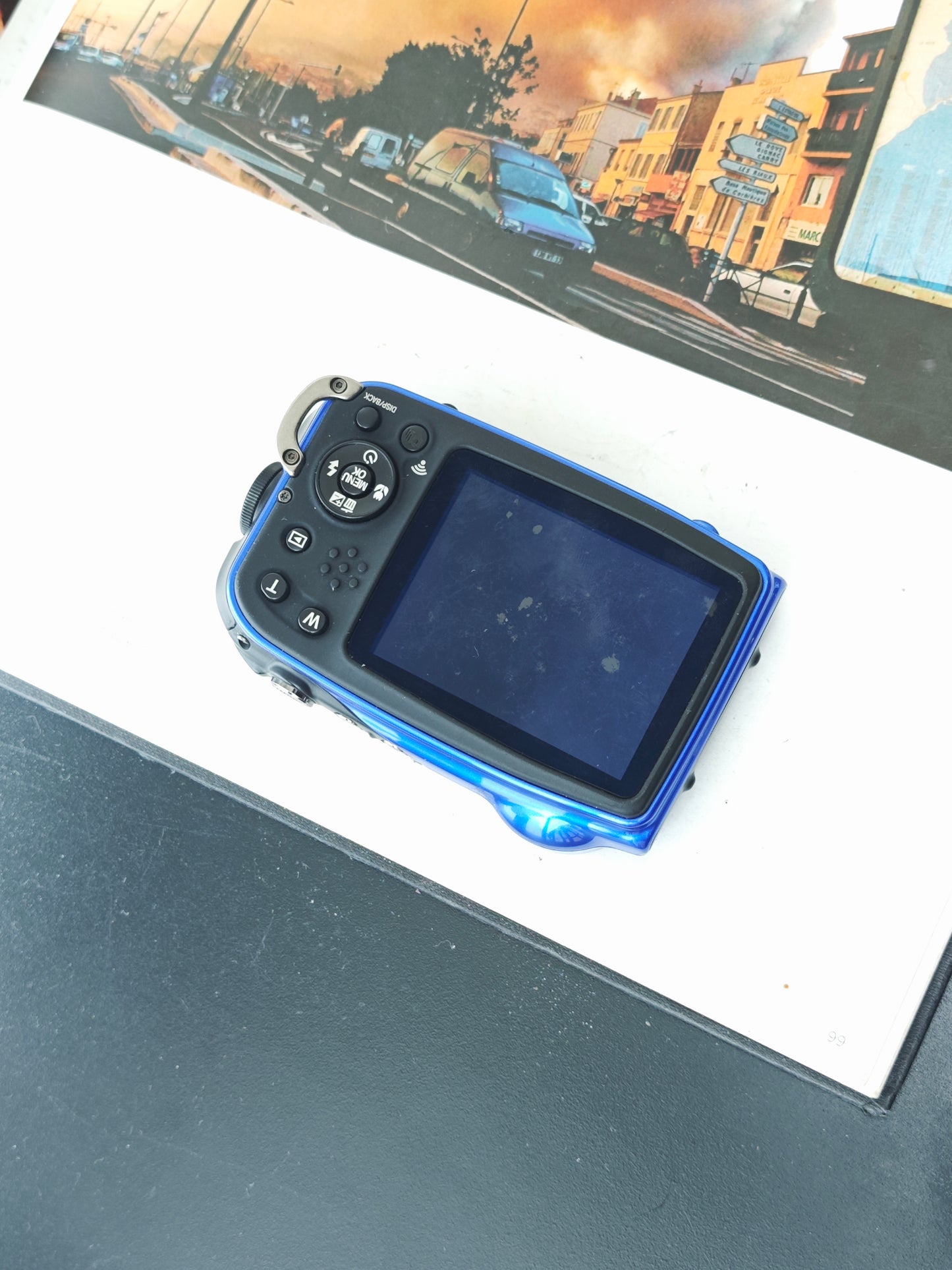 Used Fujifilm Finepix XP80 blue Digital Camera [with box]