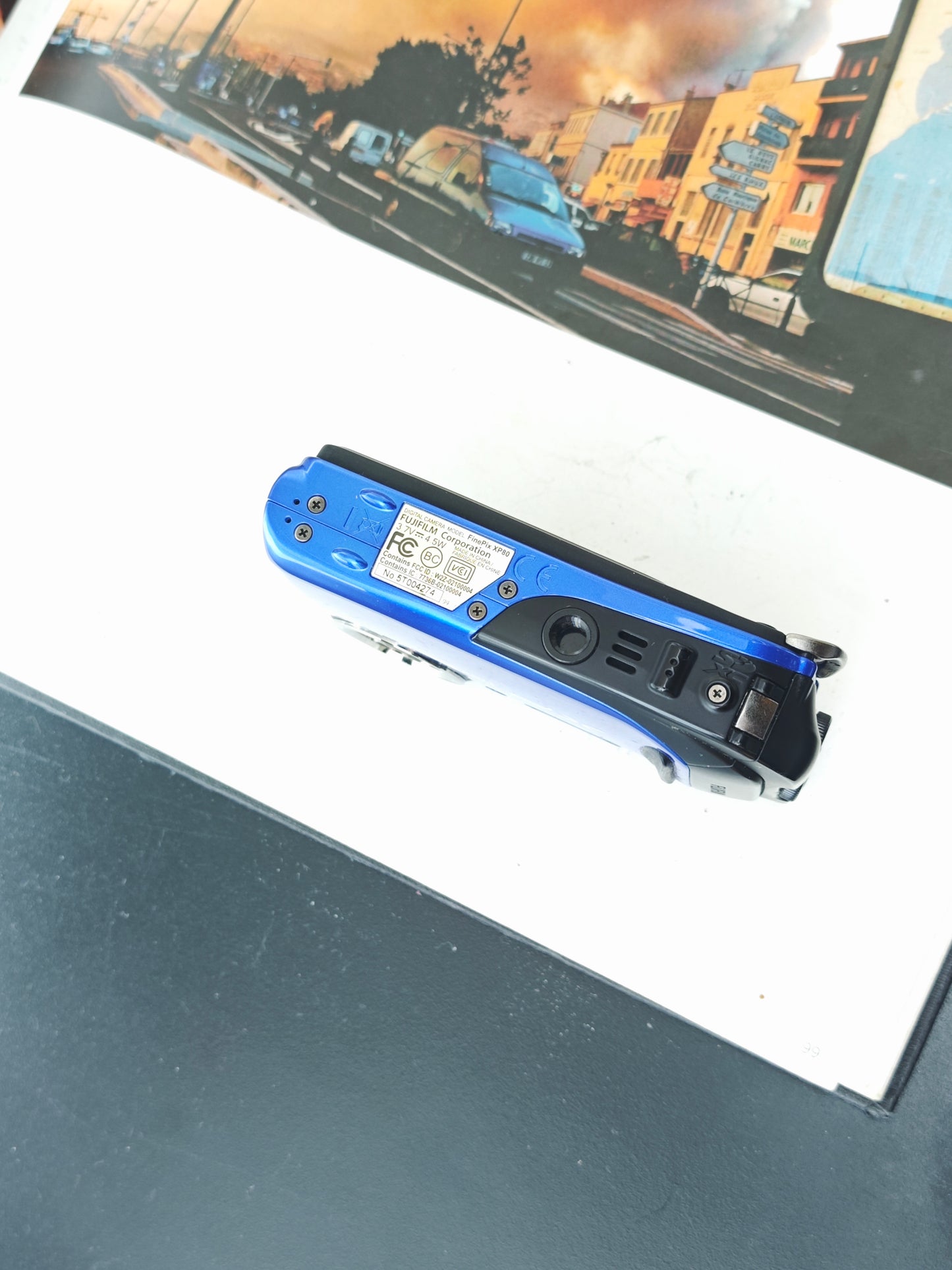 Used Fujifilm Finepix XP80 blue Digital Camera [with box]