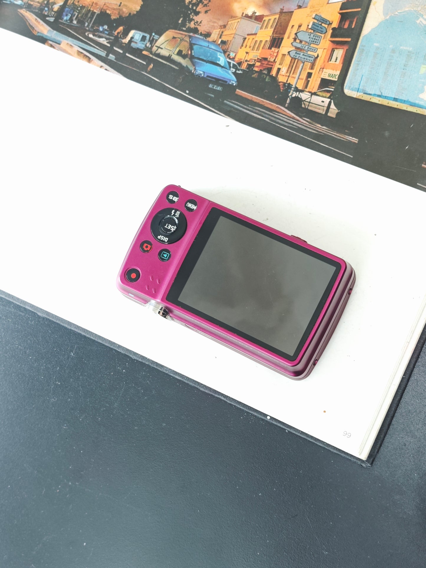 Used Casio EXILIM EX-Z550 magenta Digital Camera [No charger]
