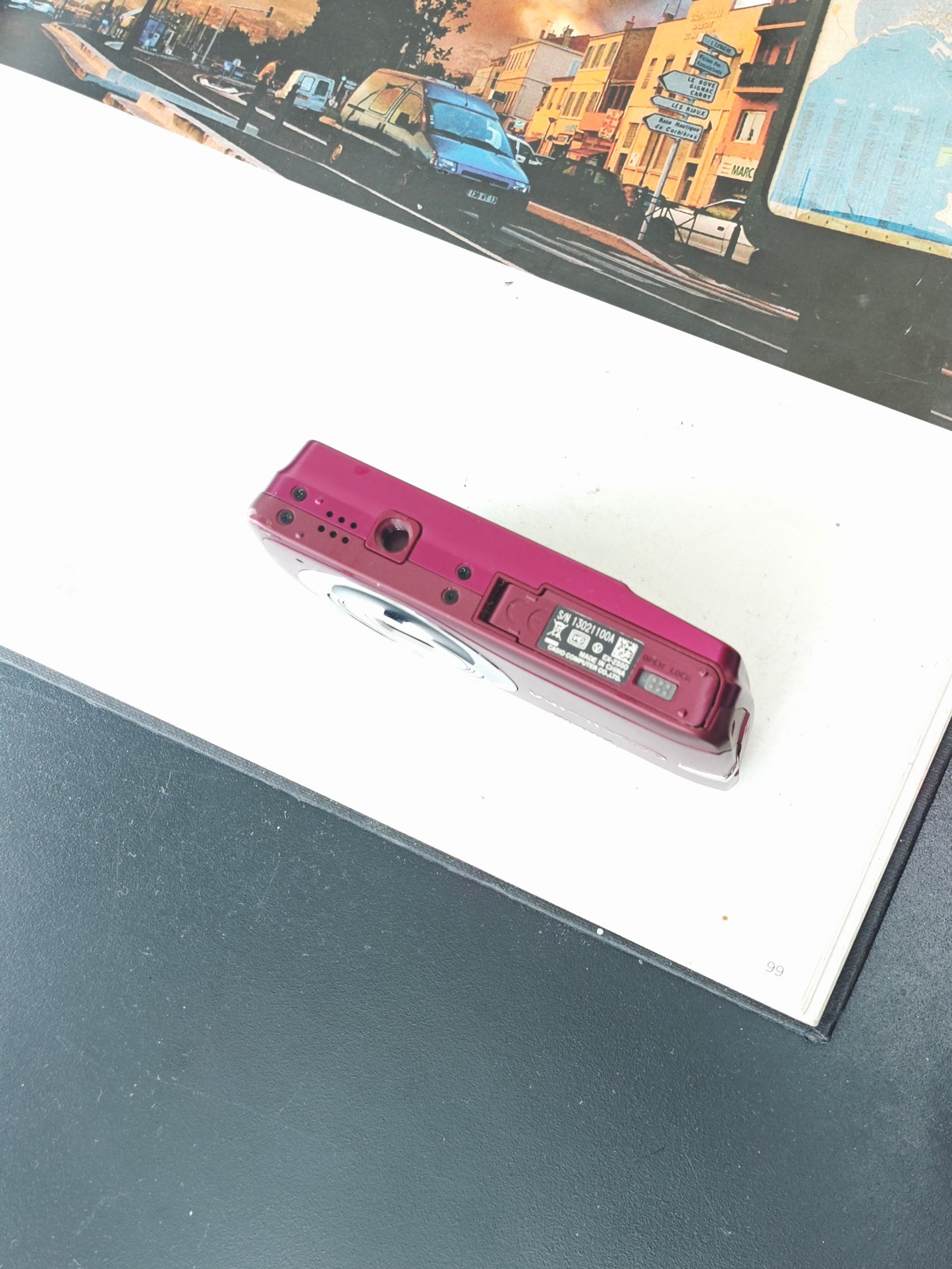 Used Casio EXILIM EX-Z550 magenta Digital Camera [No charger]