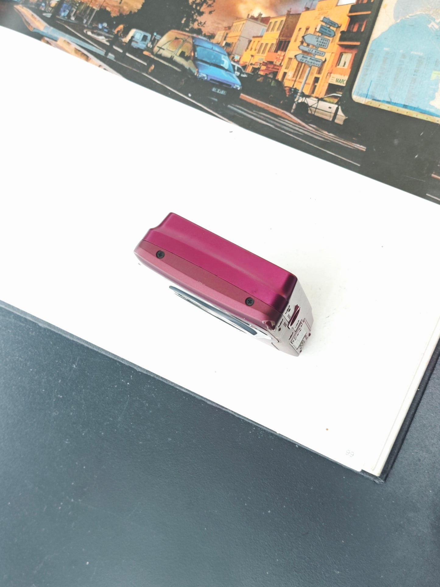 Used Casio EXILIM EX-Z550 magenta Digital Camera [No charger]