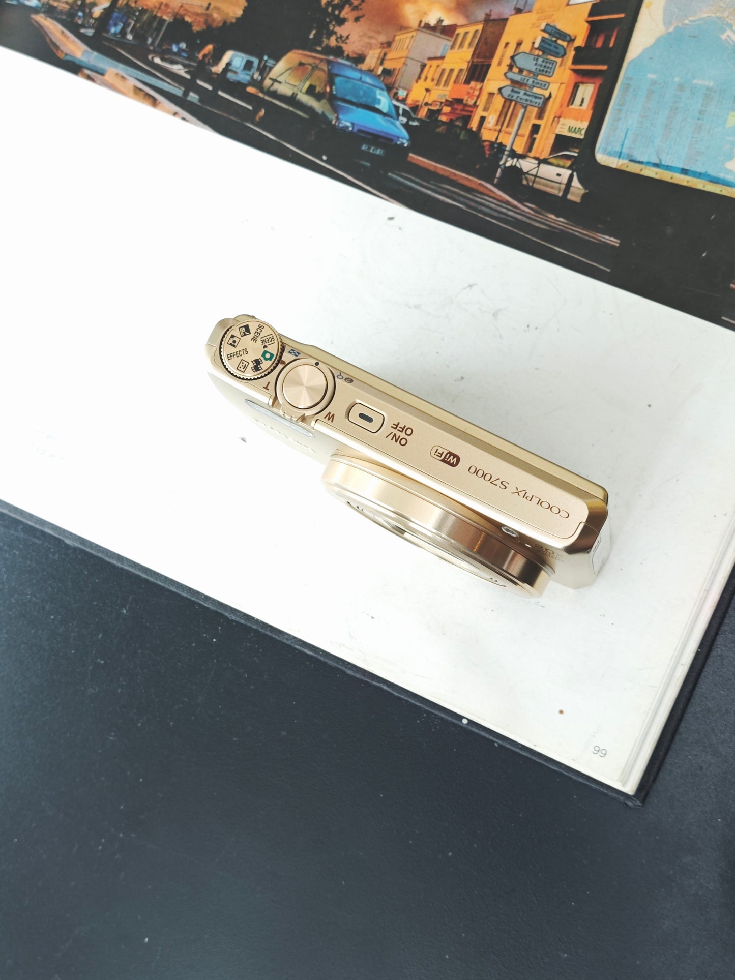 Used Nikon Coolpix S7000 gold Digital Camera [No charger]