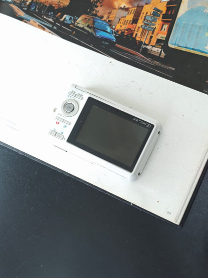 Used Casio EXILIM EX-Z77 white Digital Camera [No charger]