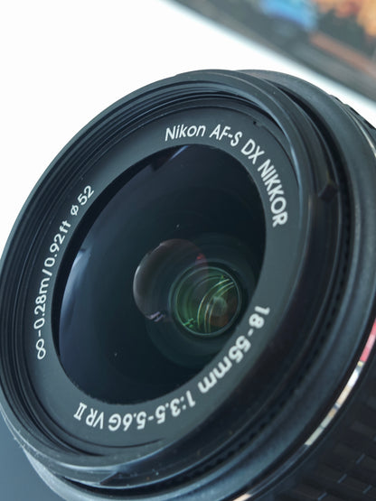 Used Nikon D5500 with Double Zoom Kit Digital Camera #2142928