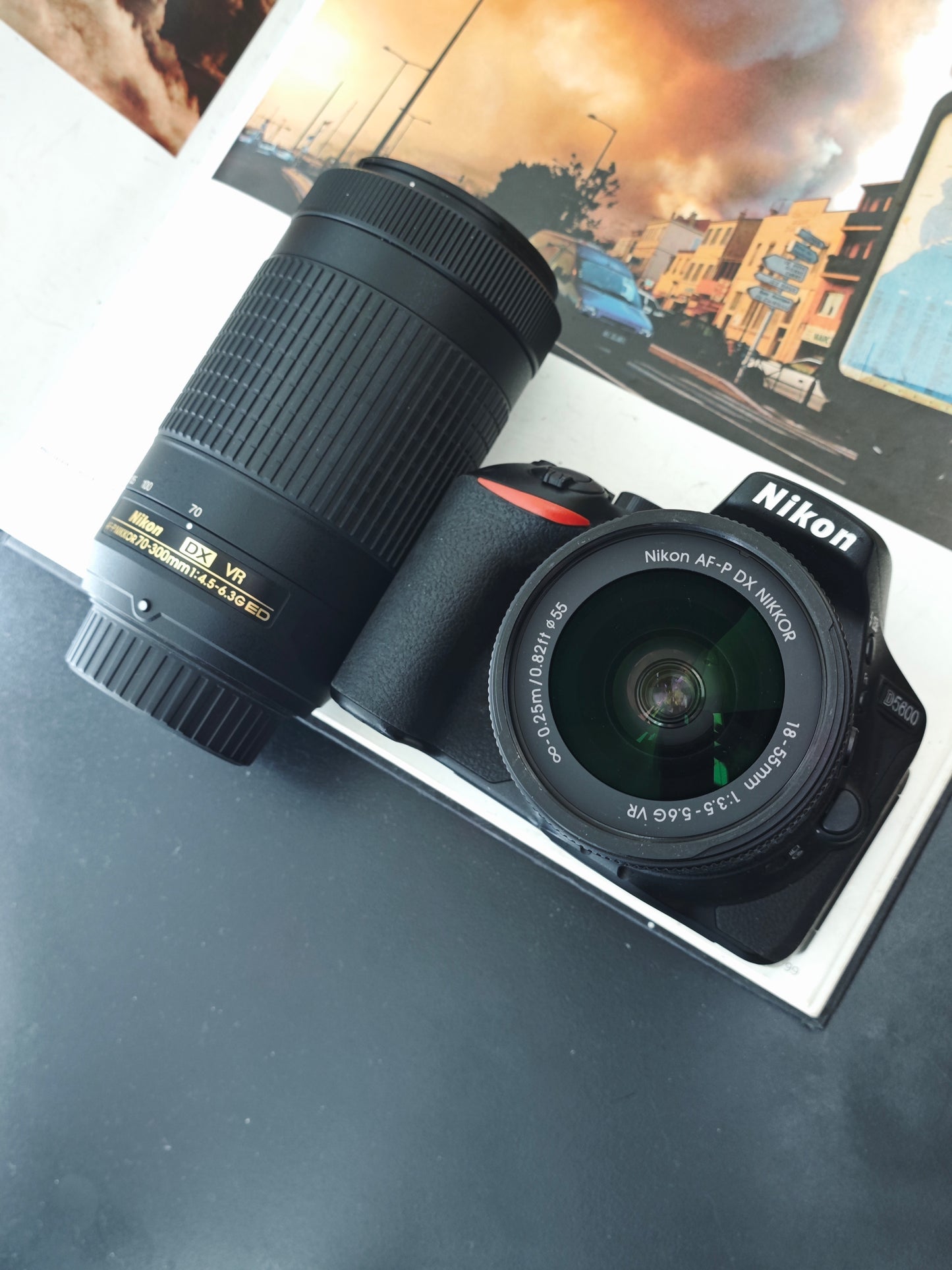 Used Nikon D5600 with Double Zoom Kit Digital Camera #2018564