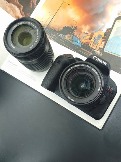 Used Canon EOS Kiss X9i with Double Zoom Kit Digital Camera [No charger]
